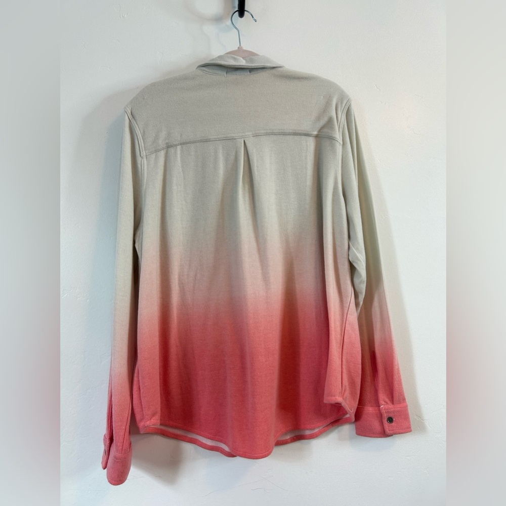 NWT Maurices Ombré Long Sleeve Button Down Size 1X - Picture 3 of 6